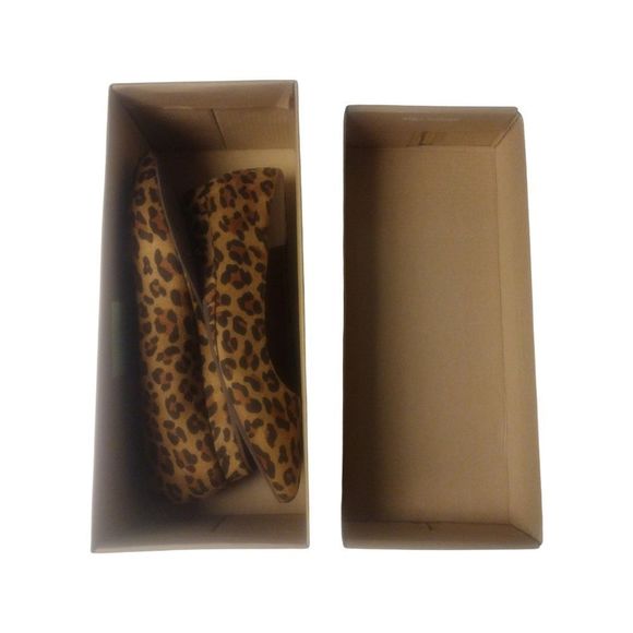 Animal Print Flats with Slight Wedge Heel Size 6 NEW in Box Born in California - Picture 11 of 11